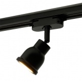Светильник трековый Feron AL199 под лампу MR16 50W 230V GU10 IP20 однофазный, черный