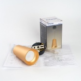Светильник потолочный на подвесе Feron ML1858 MR16 max 35W 230V GU10 золото, черный D70*H110