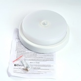 Светильник светодиодный с ИК-датчиком Feron AL3016  12W 6500K 960Lm IP65 корпус пластик, круг белый