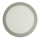Светильник светодиодный накладной Feron AL504 12W 4000К 960Lm круглый серый D160x24mm