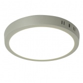 Светильник светодиодный накладной Feron AL504 18W 4000К 1260Lm круглый серый D210x24mm