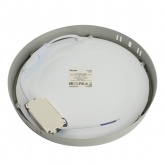 Светильник светодиодный накладной Feron AL504 18W 4000К 1260Lm круглый серый D210x24mm
