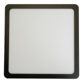 Светильник светодиодный накладной Feron AL505 24W 4000К 1760Lm квадрат черный 280x280x24mm