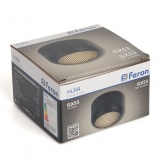 Светильник потолочный Feron HL364 Barrel Echo под лампу GX53 12W 230V черный