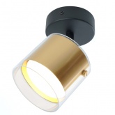 Светильник настенно-потолочный Feron HL3891 под лампу GX53 золото, черный