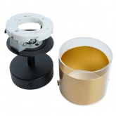 Светильник настенно-потолочный Feron HL3891 под лампу GX53 золото, черный