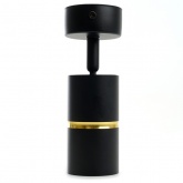 Светильник настенно-потолочный Feron ML1861 ZEN под лампу GU10 черный, золото