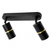 Светильник настенно-потолочный Feron ML1862 ZEN под лампу GU10 черный, золото