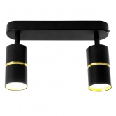 Светильник настенно-потолочный Feron ML1862 ZEN под лампу GU10 черный, золото