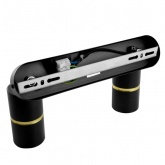 Светильник настенно-потолочный Feron ML1862 ZEN под лампу GU10 черный, золото