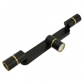 Светильник настенно-потолочный Feron ML1863 ZEN под лампу GU10 черный, золото