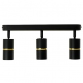 Светильник настенно-потолочный Feron ML1863 ZEN под лампу GU10 черный, золото