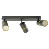 Светильник настенно-потолочный Feron ML1863 ZEN под лампу GU10 черный, золото