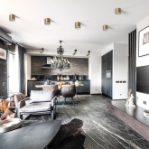 Светильник настенно-потолочный Feron ML1891 под лампу GU10 золото, черный