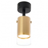 Светильник настенно-потолочный Feron ML1891 под лампу GU10 золото, черный
