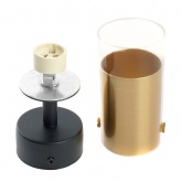 Светильник настенно-потолочный Feron ML1891 под лампу GU10 золото, черный