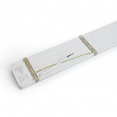 Светильник светодиодный линейный Feron AL5021 100W 6500K 9000Lm IP40 призма, белый 1200x26x95mm