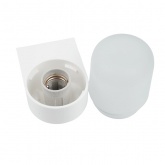 Светильник накладной угловой для бани и сауны Feron НББ 01-60-003 max 60W E27 IP65 пластик, белый