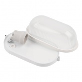 Светильник накладной Feron НБП 04-60-001 max 60W E27 IP54 алюминий, стекло, белый 212x105x80mm