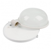 Светильник накладной Feron НБП 03-100-001 max 100W E27 IP54 алюминий стекло, белый 255x240x108mm