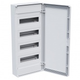 Щит навесной КЭАЗ OptiBox Pro 48-NNR-IP40 48 (4x12) модулей непрозрачная белая дверца IP40 (электрический шкаф)