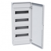 Щит навесной КЭАЗ OptiBox Pro 48-NNR-IP40 48 (4x12) модулей непрозрачная белая дверца IP40 (электрический шкаф)