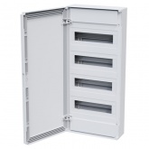 Щит навесной КЭАЗ OptiBox Pro 48-NNR-IP40 48 (4x12) модулей непрозрачная белая дверца IP40 (электрический шкаф)