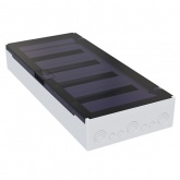 Щит навесной КЭАЗ OptiBox Pro 48-NKR-IP40 48 (4x12) модулей прозрачная черная дверца IP40 (электрический шкаф)