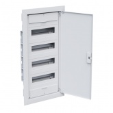 Щит встраиваемый КЭАЗ OptiBox Pro 48-VNR-IP40 48 (4x12) модулей непрозрачная белая дверца IP40