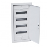 Щит встраиваемый КЭАЗ OptiBox Pro 48-VNR-IP40 48 (4x12) модулей непрозрачная белая дверца IP40