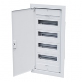 Щит встраиваемый КЭАЗ OptiBox Pro 48-VNR-IP40 48 (4x12) модулей непрозрачная белая дверца IP40