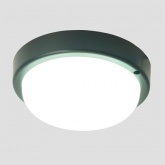 Светильник светодиодный пылевлагозащищённый AL3005 18W 4000K 1440Lm IP65 пластик, круглый черный