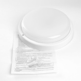 Светильник светодиодный пылевлагозащищённый AL3005 24W 6500K 1920Lm IP65 пластик, круглый белый