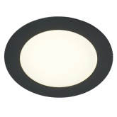 Светодиодный встраиваемый светильник Feron AL500 6W 4000K 480Lm IP40 черный, с драйвером