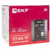 Стабилизатор напряжения EKF TITAN-TF-5000 5000В/А электронный напольного исполнения модернизированый