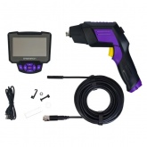 Видеоэндоскоп Ermenrich Seek VE70, бороскоп с двумя HD-камерами, кабель 10м, ЖК-дисплей