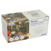 Светодиодная гирлянда занавес Feron CL27 Водопад 480LED 3*3м 6W 2700K 230V IP20 сетевой шнур 3м