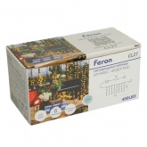 Светодиодная гирлянда занавес Feron CL27 Водопад 480LED 3*3м 6W 5000K 230V IP20 сетевой шнур 3м