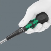 Отвертка крестовая Wera для винтов Phillips PH 2 x 100 мм, шарообразная рукоятка Ball-Grip