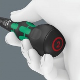 Отвертка крестовая Wera для винтов Phillips PH 2 x 100 мм, шарообразная рукоятка Ball-Grip