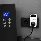 Реле напряжения Rexant 16А вилка-розетка c дисплеем