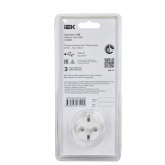 Зарядное устройство с держателем ИЭК Т-03/01 1 место 2P+E 16А 2хUSB A+C 20Вт бело-черный