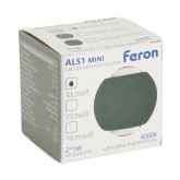 Светодиодный настенный светильник Feron AL51 MINI 2x1W 3000K 170Lm белый 44x42x34mm