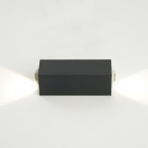Светодиодный настенный светильник Feron AL52 MINI 2x1W 3000K 170Lm черный 25x25x82mm