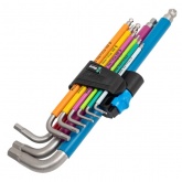 Набор Г-образных ключей Wera Hex-Plus с фиксирующей функцией, 9 предметов 1.5/2/2.5/3/4/5/6/8/10 мм