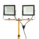 Два светодиодных прожектора на стойке Feron LL-505 2x100W 6400К 220V IP65 черный