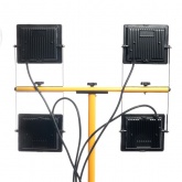 Четыре светодиодных прожектора на стойке Feron LL-506 4x50W 6400К 220V IP65 черный