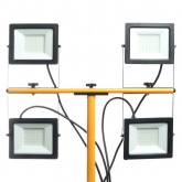 Четыре светодиодных прожектора на стойке Feron LL-506 4x50W 6400К 220V IP65 черный