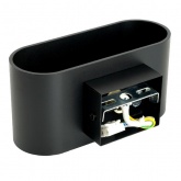 Светильник настенный Feron ML1780 Oval под лампу G9 15W 230V черный