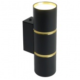 Светильник настенный Feron ML1860 Zen под лампу 35W 230V 2*GU10 черный золото